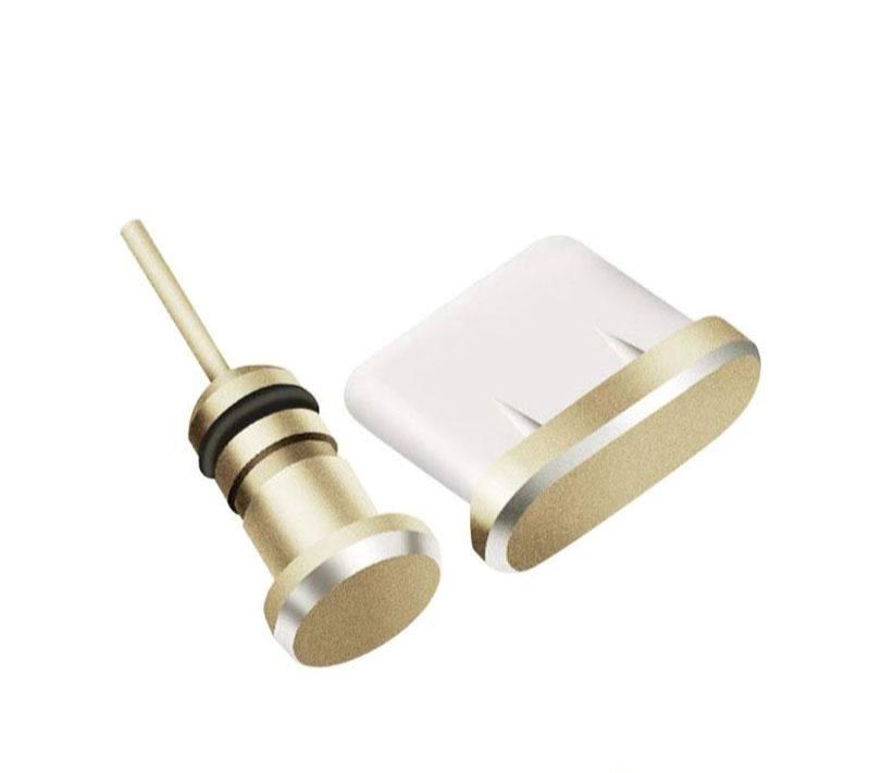 for Samsung S23 S22 S21 S20 - Metal USB-C Charging Earphone Port Dust Cover Plug
