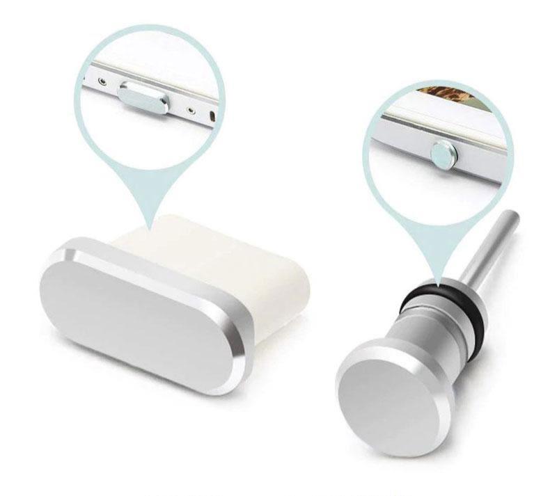 for Samsung S23 S22 S21 S20 - Metal USB-C Charging Earphone Port Dust Cover Plug