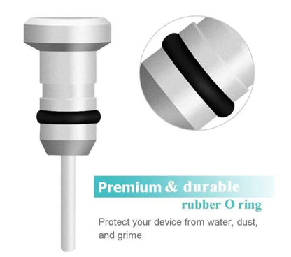 Metal Micro USB Charger & Ear Port Anti Dust Cover Plug Older Samsung Android