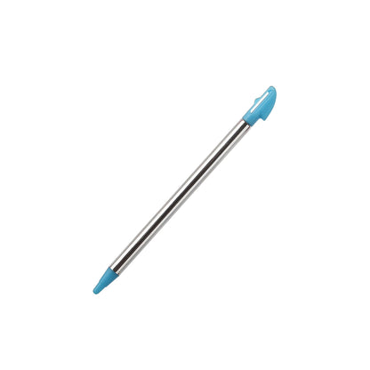 for Nintendo 3DS XL - 2 Light Blue Metal Retractable Extendable Stylus Pens
