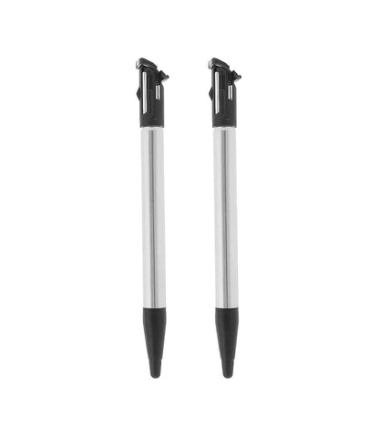 for Nintendo NEW 3DS XL - 2x Black Metal Extendable Stylus Touch Pens | FPC
