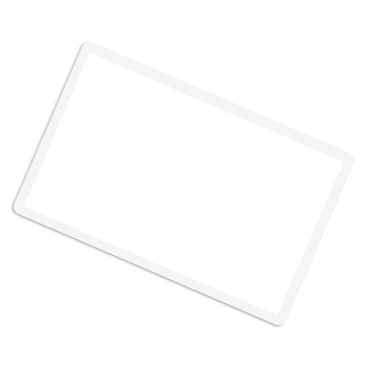 for Nintendo 2DS (Flat) - White Plastic Upper Screen Outer Lens Frame Cover