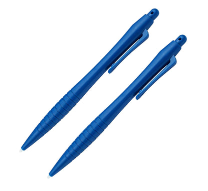 for Nintendo Wii U DS 2DS 3DS - Blue Large Ergonomic Ribbed Stylus Pen | FPC