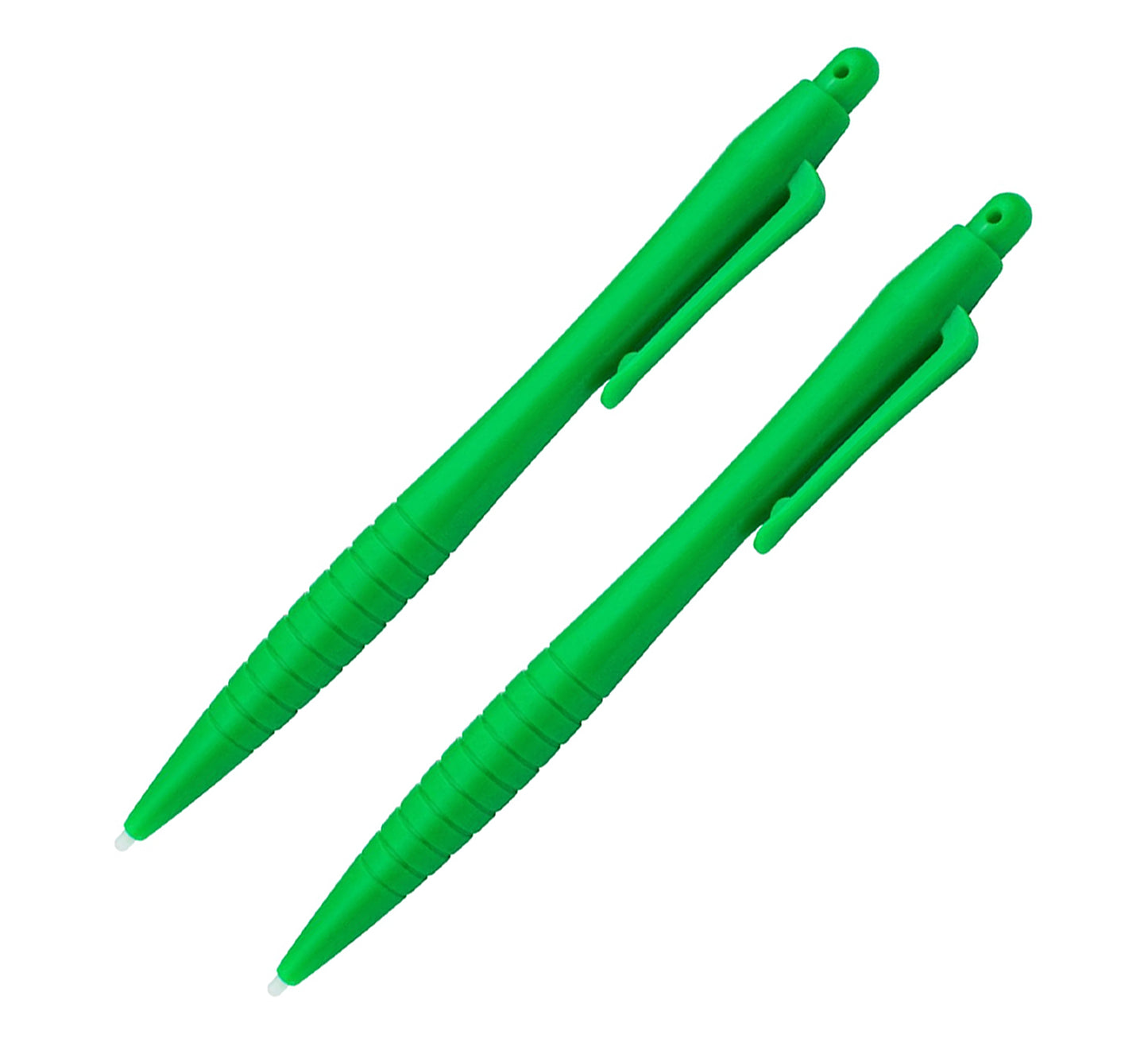 for Nintendo Wii U DS 2DS 3DS - Green Large Ergonomic Ribbed Stylus Pen | FPC