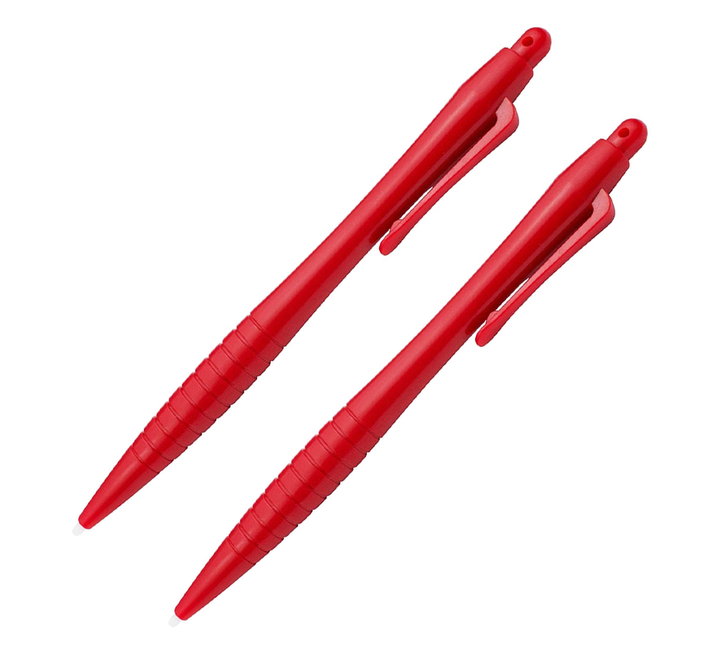 for Nintendo Wii U DS 2DS 3DS - Red Large Ergonomic Ribbed Stylus Pen | FPC