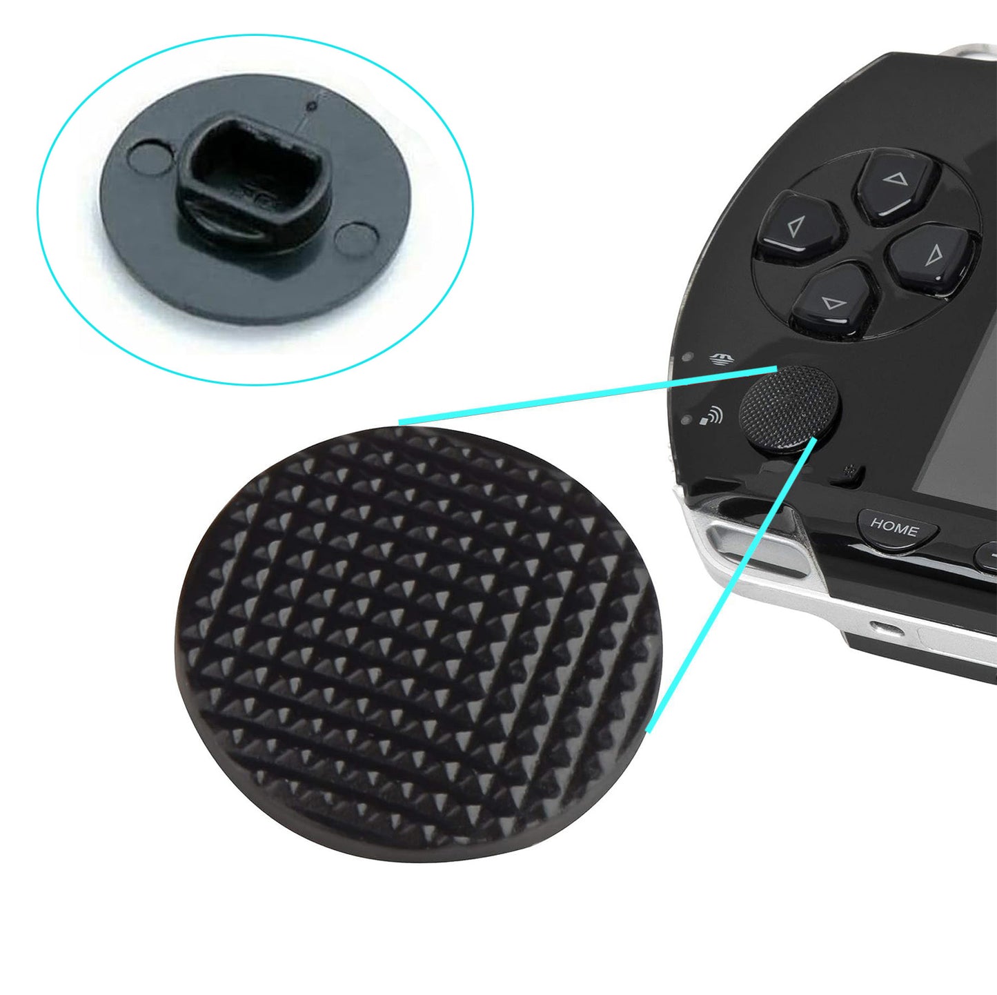 for Sony PSP 1000 series - Replacement Analog Thumb Button Joy Stick Cap | FPC