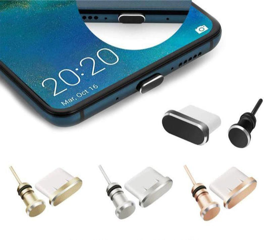 Metal USB TYPE-C Charge & Earphone Port Dust Cover Plug for Google Pixel | FPC