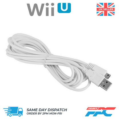 for Nintendo Wii U Gamepad Controller - 3m Long USB Charger Cable Lead | FPC