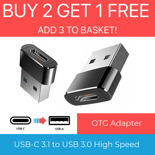 USB-C 3.1 (Type C) to Standard USB-A OTG Adapter Connector Converter | FPC