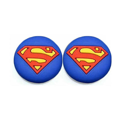 for Nintendo Switch 2 - 2x Superman Silicone Thumb Stick Grip Cover Caps