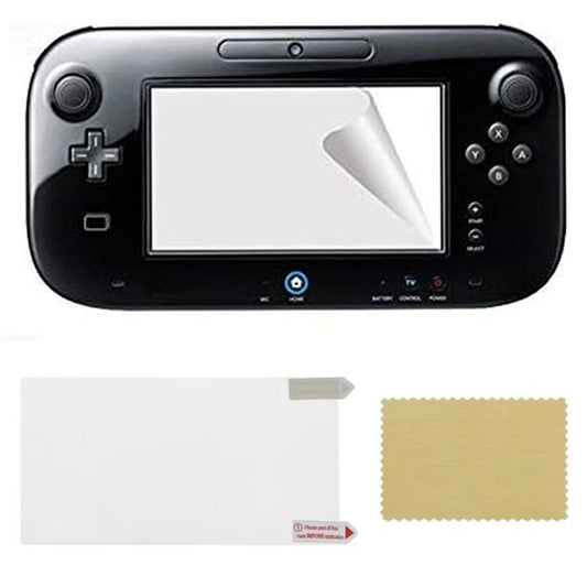 for Nintendo Wii U Gamepad - Clear Plastic Film Guard Screen Protector Set | FPC