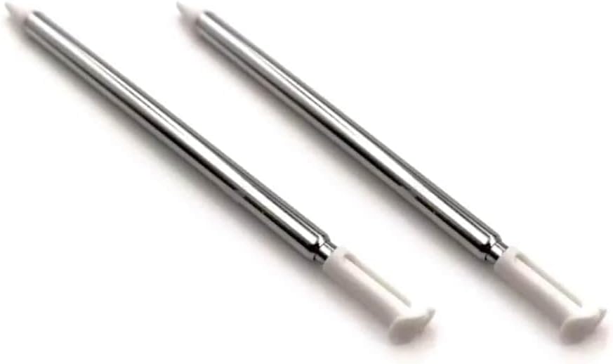 for Nintendo NEW 3DS - 4x White Metal Retractable Extendable Stylus Pens | FPC