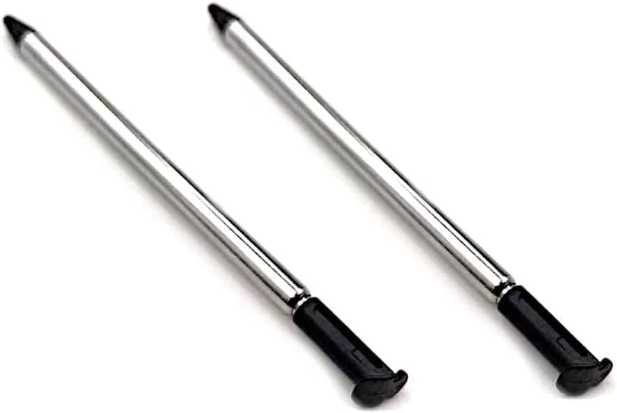 for Nintendo NEW 3DS - 4x Black Metal Retractable Extendable Stylus Pens | FPC