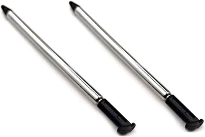 for Nintendo NEW 3DS - 4x Black Metal Retractable Extendable Stylus Pens | FPC
