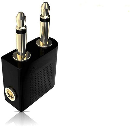 2x Aeroplane Airplane Airline In-Flight Chair Audio Adapter Headphone | FPC