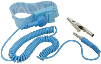 2x Blue Anti Static ESD Grounding Cord Adjustable Wrist Strap PC Phone Repairs