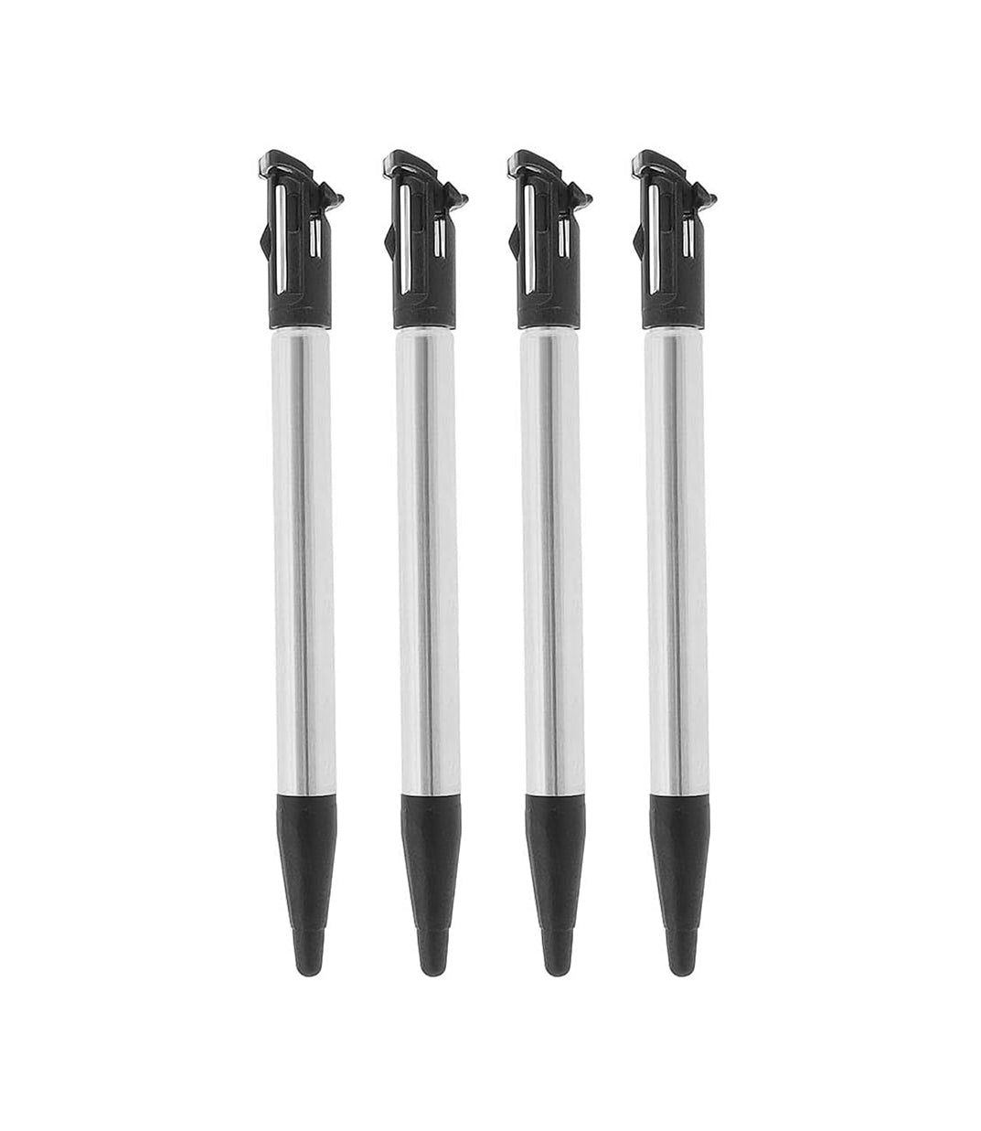 for Nintendo NEW 3DS XL - 4x Black Metal Extendable Stylus Touch Pens | FPC
