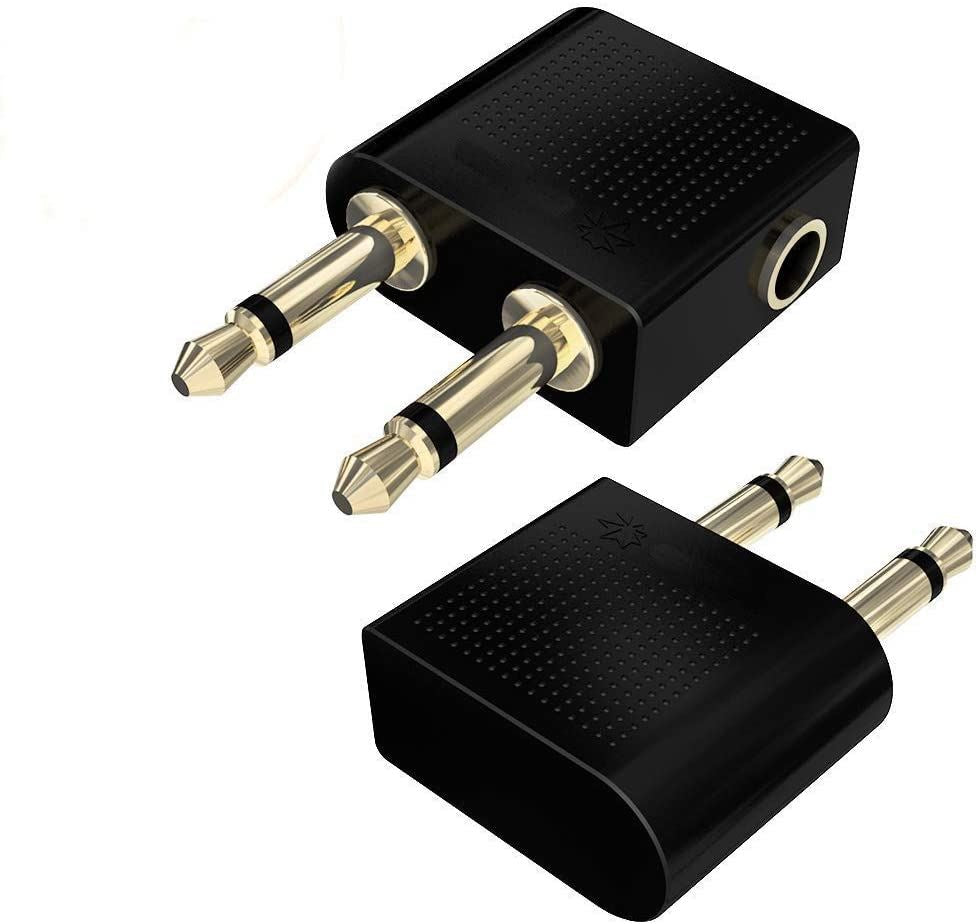 4x Aeroplane Airplane Airline In-Flight Chair Audio Adapter Headphone | FPC