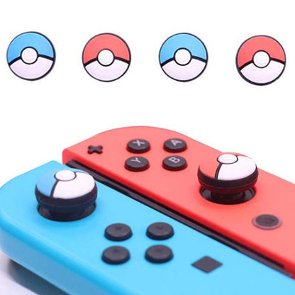 for Switch | Lite | OLED - Pokeball Silicone Thumb Stick Grip Cover Caps | FPC