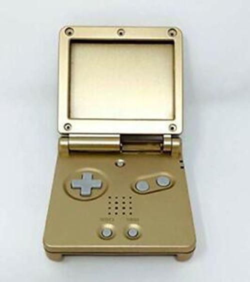 for Gameboy Advance SP - Gold Replacement Full Housing Shell Lens & Tools | FPC