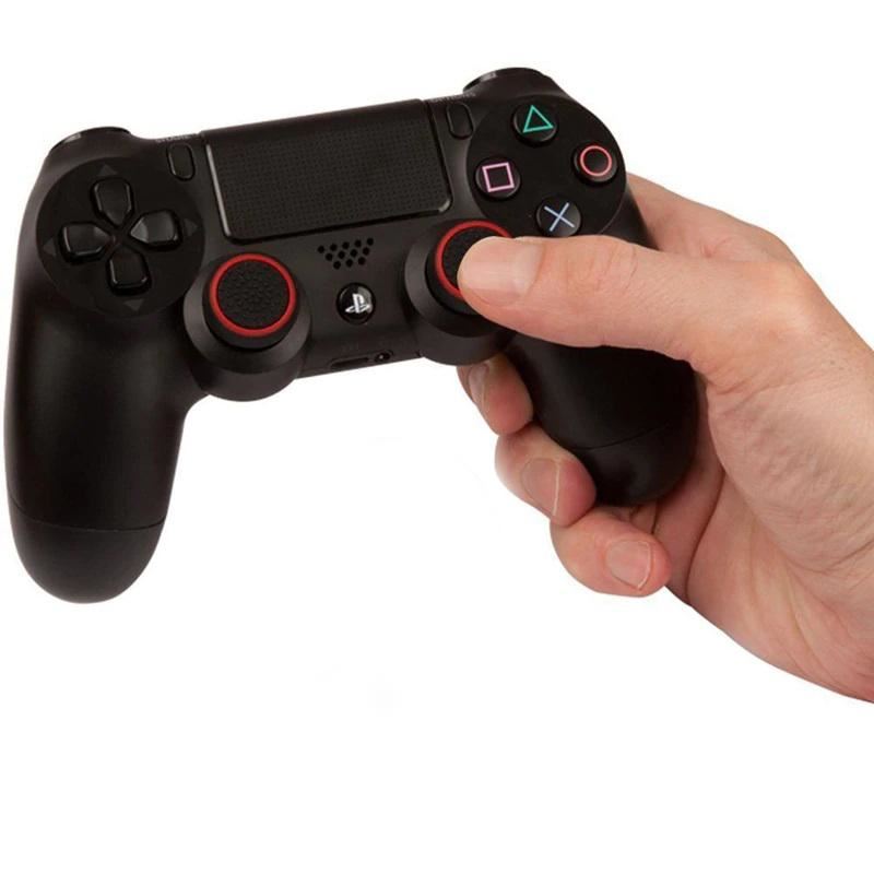 for PS4 & Xbox One - 2x Striped Rubber Silicone Thumb Stick Grip Cover | FPC