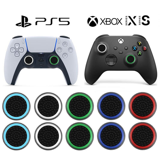 for PS5 | Xbox One | S|X Controllers - 4x Silicone Thumb Stick Grip Covers | FPC