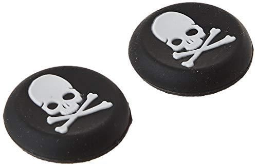 for Xbox Series S|X & PS5 - 2x Skull & Bones Silicone Thumb Stick Grip Covers