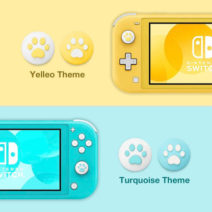for Switch | Lite | OLED - Dog Paw Silicone Thumb Stick Grip Cover Caps