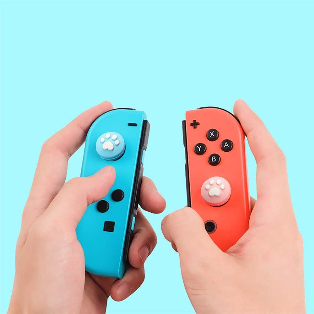 for Switch | Lite | OLED - Dog Paw Silicone Thumb Stick Grip Cover Caps