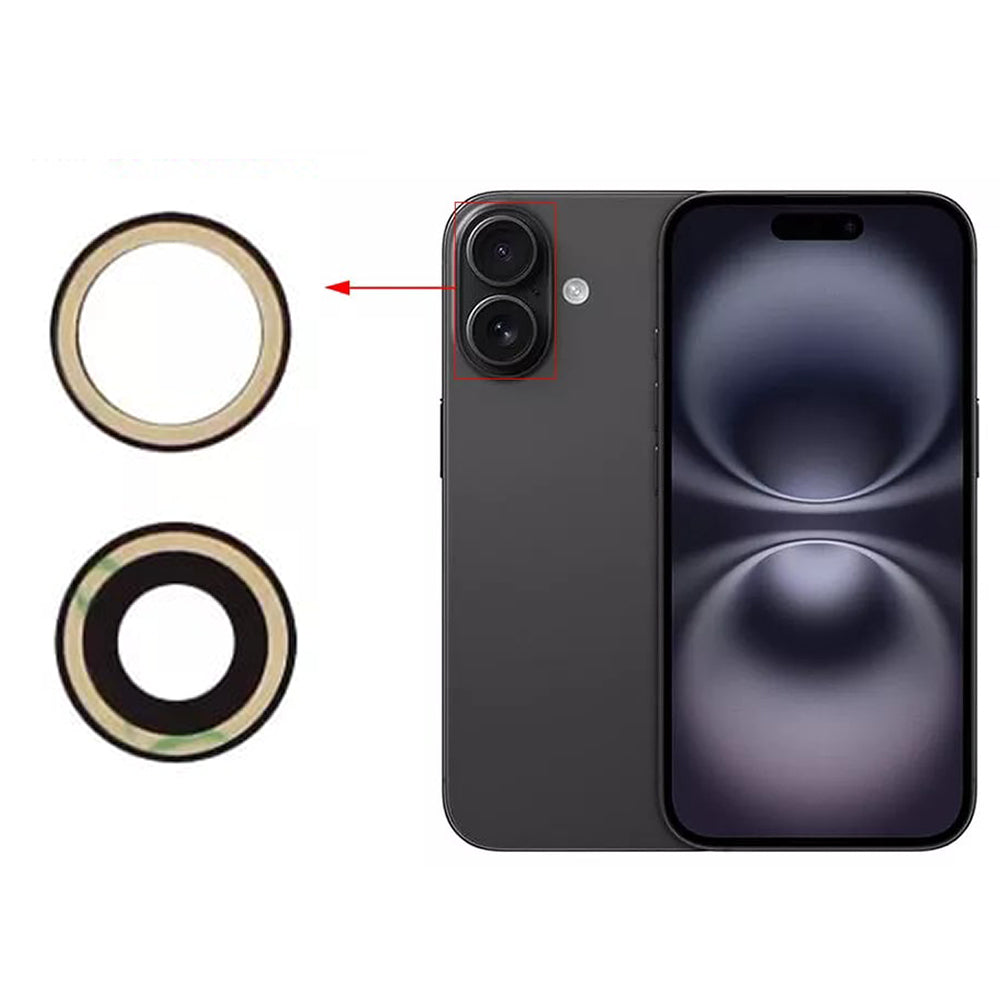 for Apple iPhone 16 | 16 Plus - Rear Back Camera Glass Lens Replacement