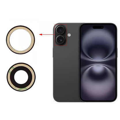 for Apple iPhone 16 | 16 Plus - Rear Back Camera Glass Lens Replacement
