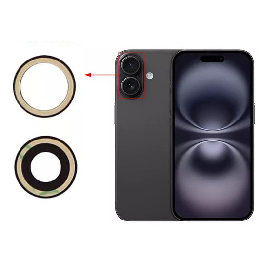 for Apple iPhone 16 | 16 Plus - Rear Back Camera Glass Lens Replacement