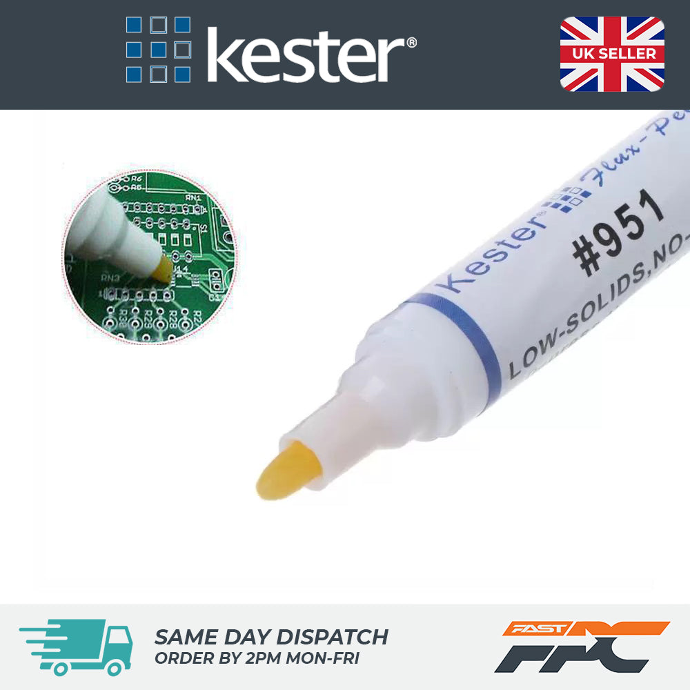 Kester 951 Rosin Capacity Non-Clean Soldering Flux Pen 10ml | FPC