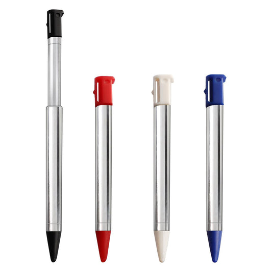 for Nintendo 3DS - 4 Pack of Colour Metallic Retractable Extendable Stylus Pens