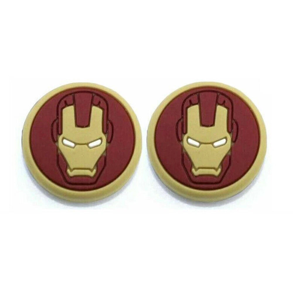 for PS5 | Series X|S | PS4 | Xbox One - 2x Iron Man Thumbstick Grip Caps