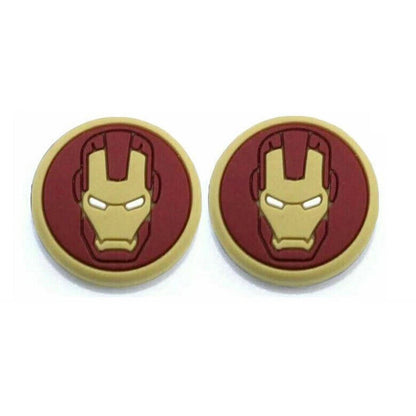 for PS5 | Series X|S | PS4 | Xbox One - 2x Iron Man Thumbstick Grip Caps