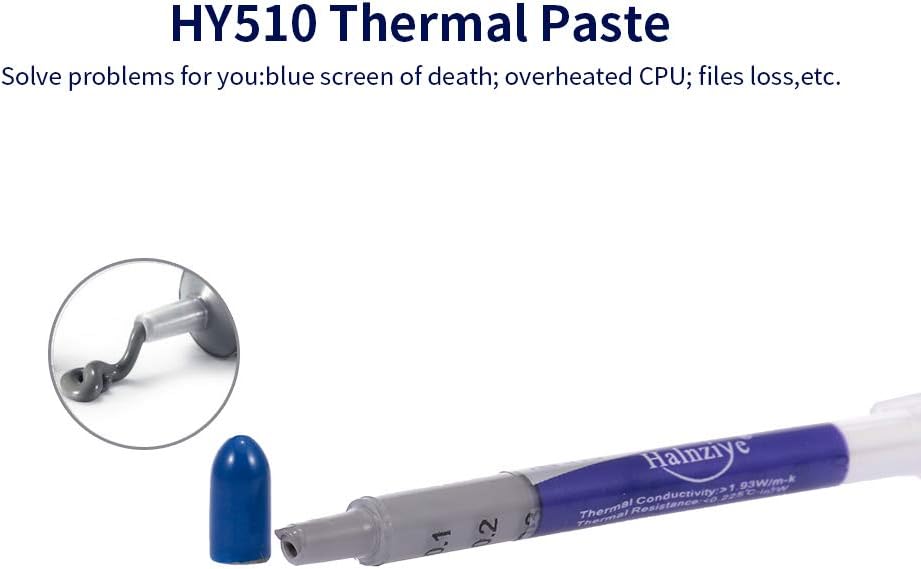 2x Silver Syringe Heat sink Compound Silicone Conductivity Thermal Paste | FPC