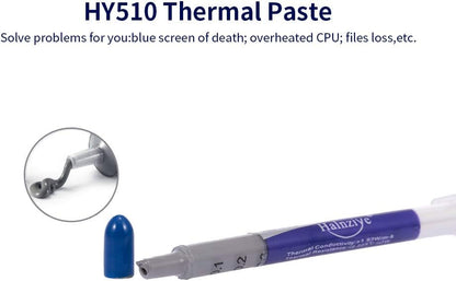 2x Silver Syringe Heat sink Compound Silicone Conductivity Thermal Paste | FPC