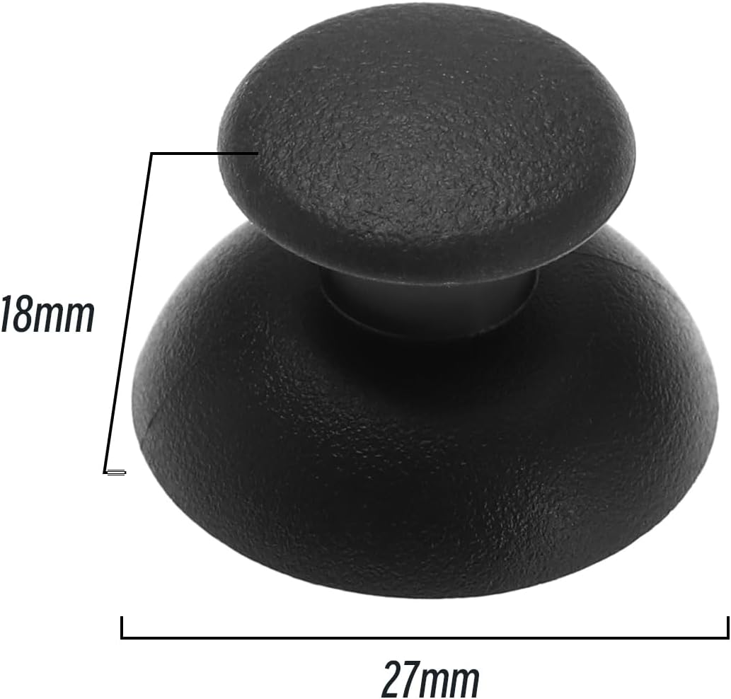 for Sony PS2 Controller - Black High Quality Analog Thumb Sticks | FPC