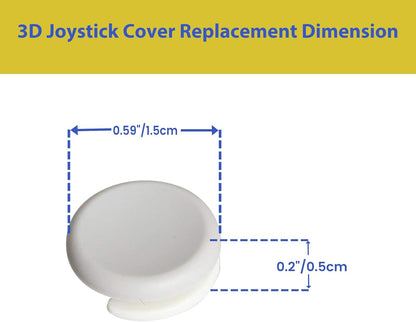 for Nintendo 3DS | 3DS XL | 2DS- High Quality Grey Analog Joystick Thumb Cap