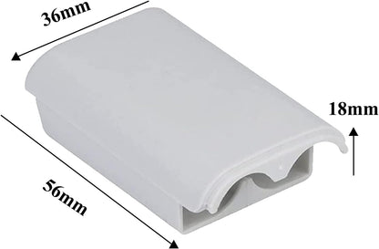 for Xbox 360 Controller - Off White AA Battery Holder Shell Back Door Cover