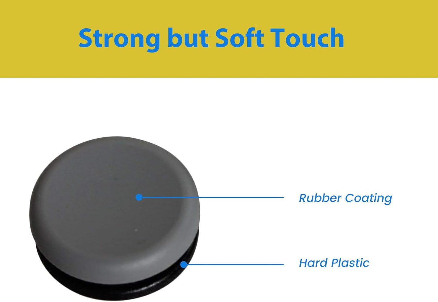 for Nintendo 3DS | 3DS XL | 2DS- High Quality Grey Analog Joystick Thumb Cap