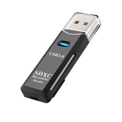 2 IN 1 USB 3.0  Memory Card Reader High Speed Adapter Micro SD SDXC TF