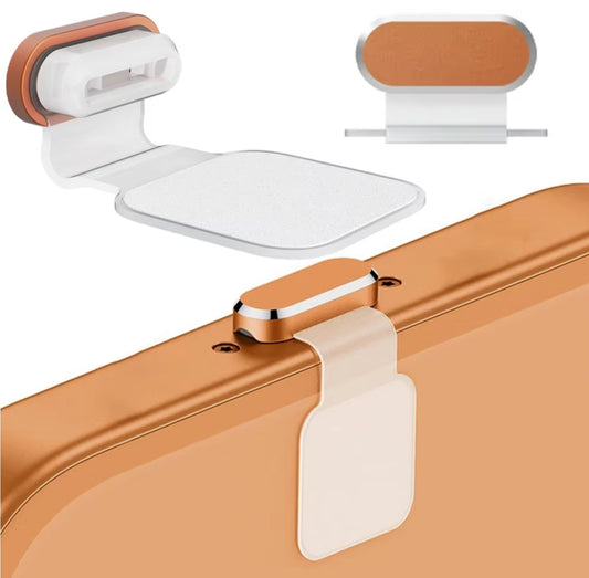 Metal & Silicone USB-C Self-Adhesive Charging Port Dust Plug Cover for iPhone 17