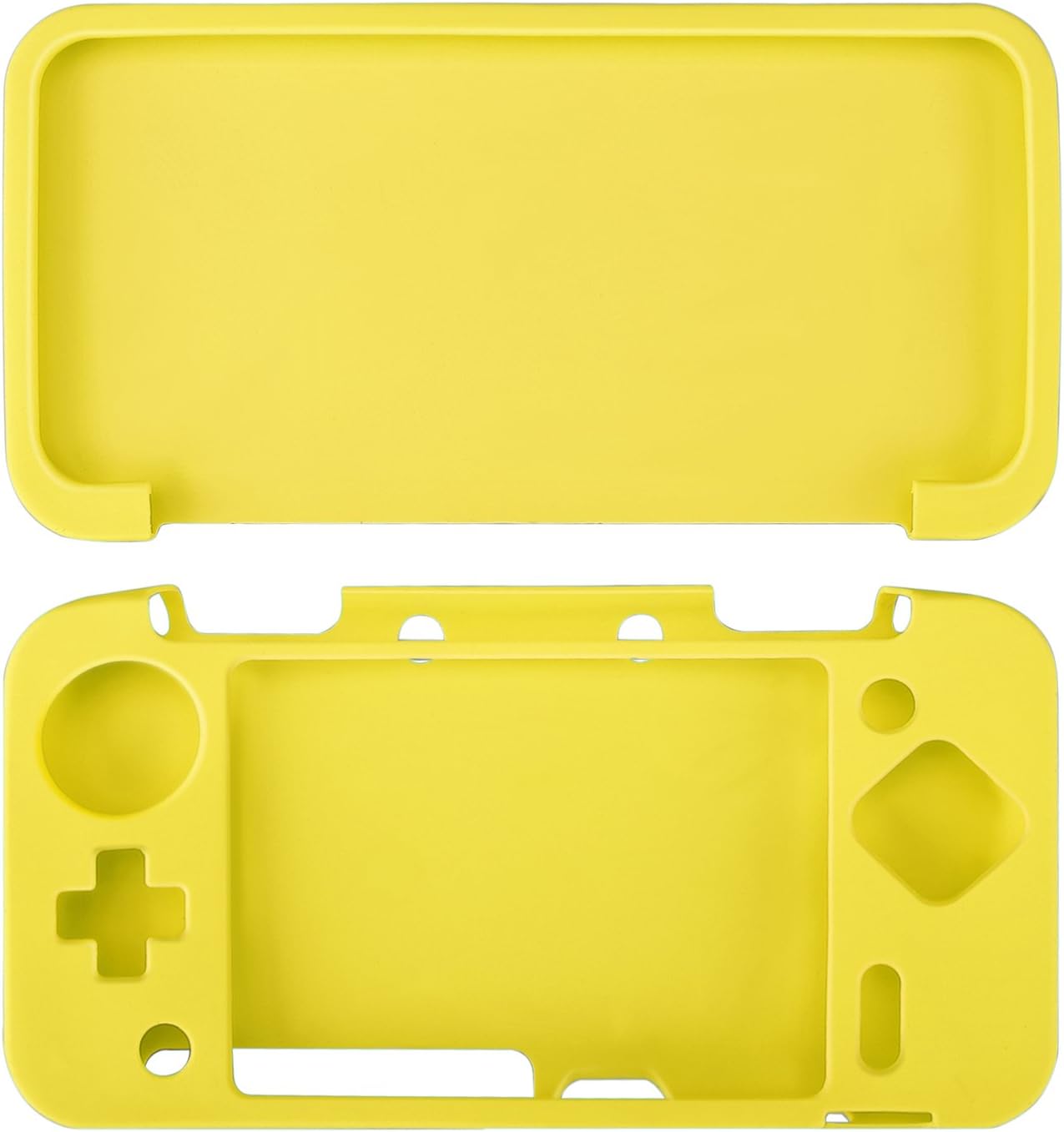 for Nintendo NEW 2DS XL - Yellow Soft Silicone Bumper Protective Case Cover