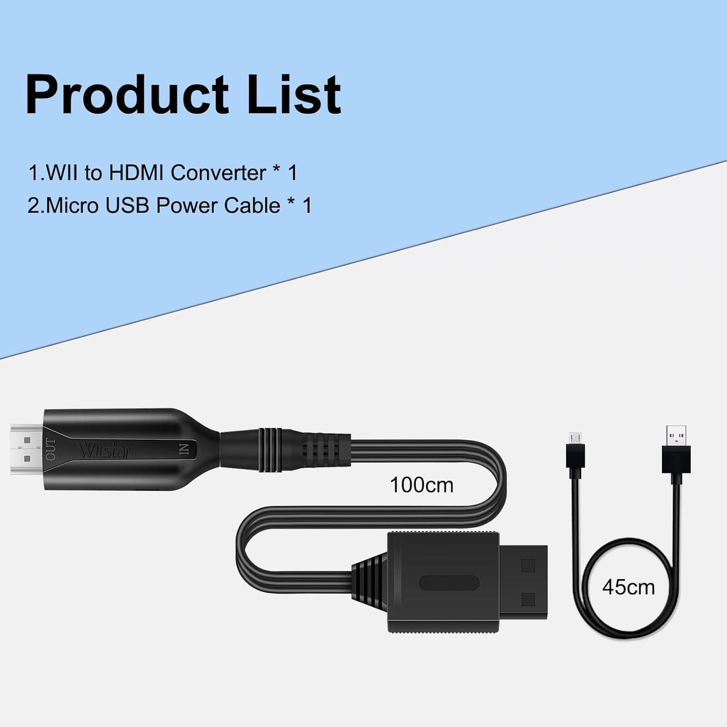 for Nintendo Wii - Wii to HDMI TV Converter Adapter Cable 720p 1080p PAL UK