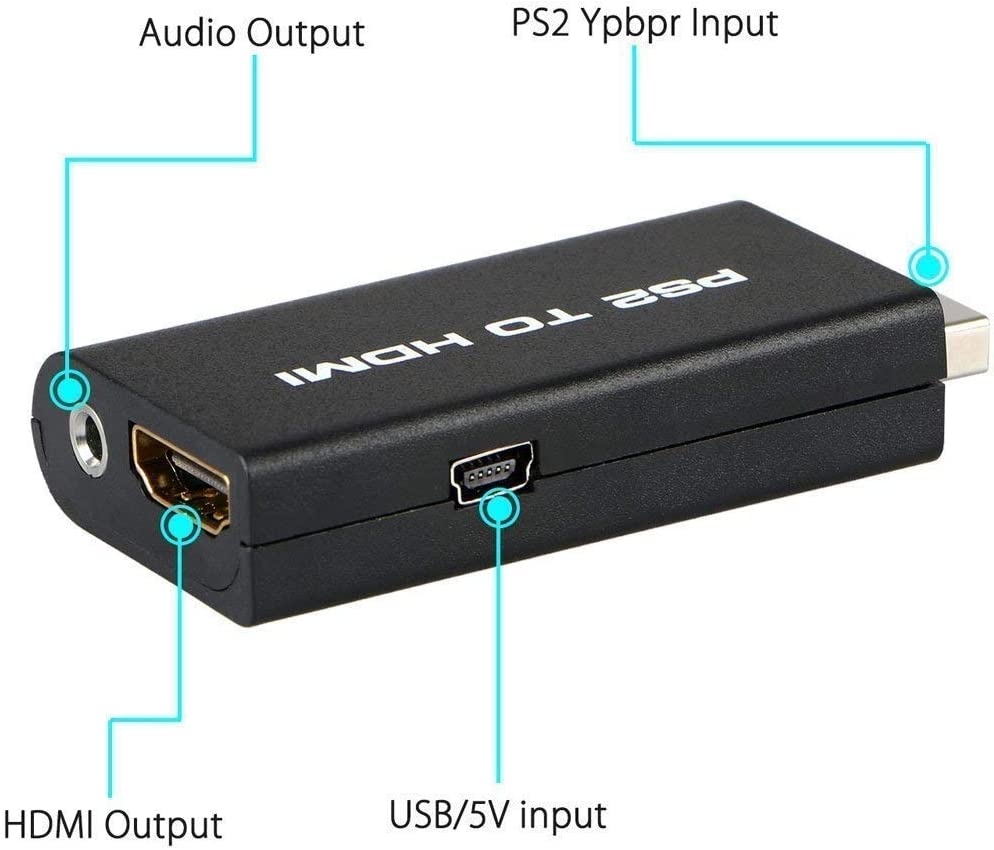 for Playstation 2 - PS2 to HDMI Adapter Converter Output 1080P TV (Read Listing)