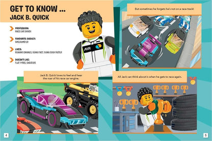 LEGO Books Official Annual 2025 (with Race Driver Minifig) - Brand New | Sealed