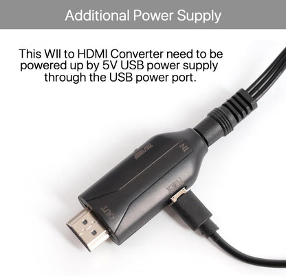 for Nintendo Wii - Wii to HDMI TV Converter Adapter Cable 720p 1080p PAL UK