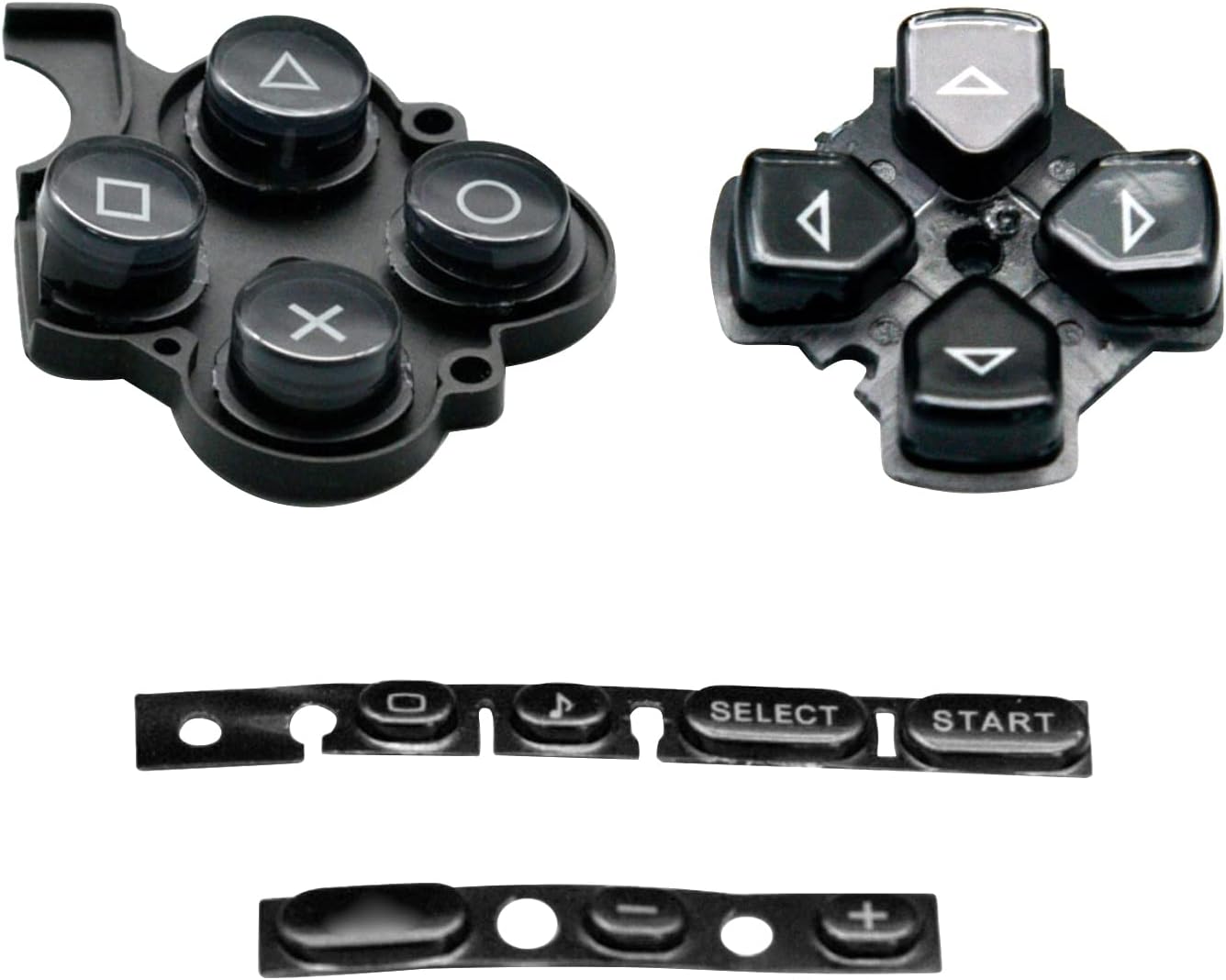 for Sony PSP 3000 3003 3004 Series - Black Button Set Kit Replacement | FPC